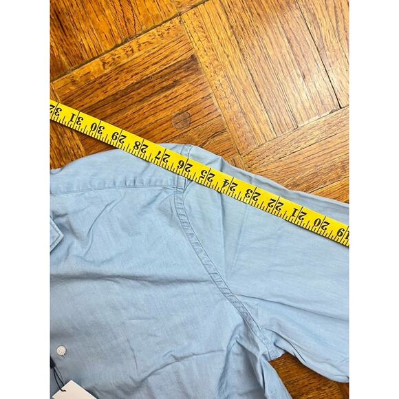 Suitsupply Mens Size 16 1/2 Tailored Fit Egyptian Cotton Light Blue $179 - Picture 6 of 7